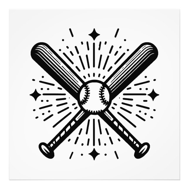 Foto béisbol vintage (Frente)