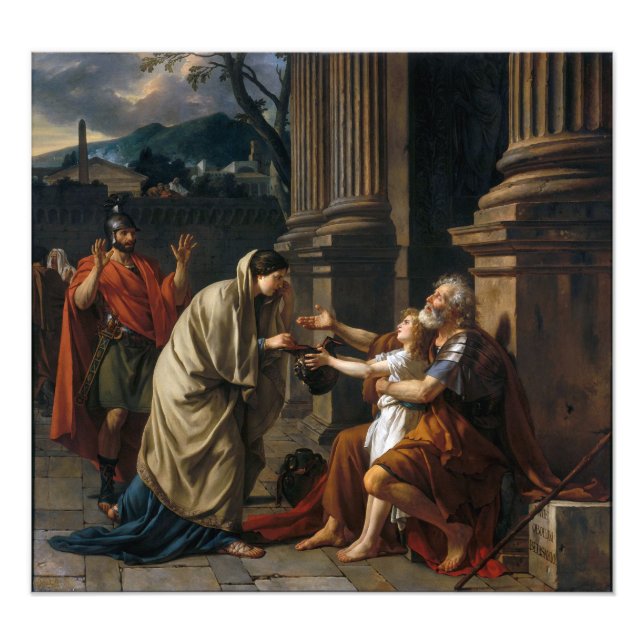 Foto Belisarius por Jacques Louis David (Frente)