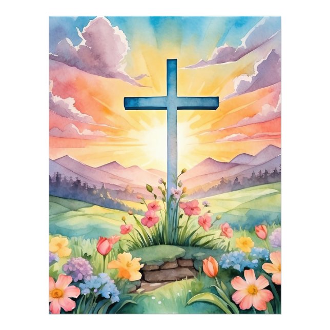 Foto Bella acuarela de Pascua (Frente)