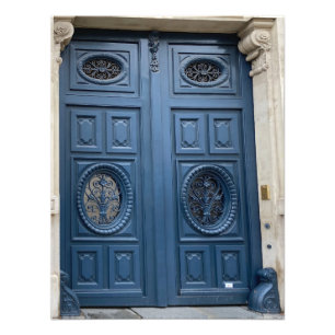 Foto Bellas puertas azules en París, Francia