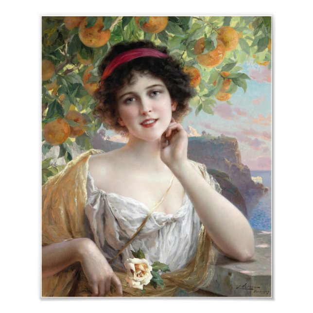 Foto Belleza bajo el árbol Naranja de Émile Vernon (Frente)