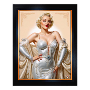 Foto Belleza Rubia de Hollywood con Encanto Vintage