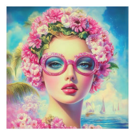 Foto Belleza tropical retro