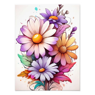Foto Bellezas florecientes: un estallido de flores colo