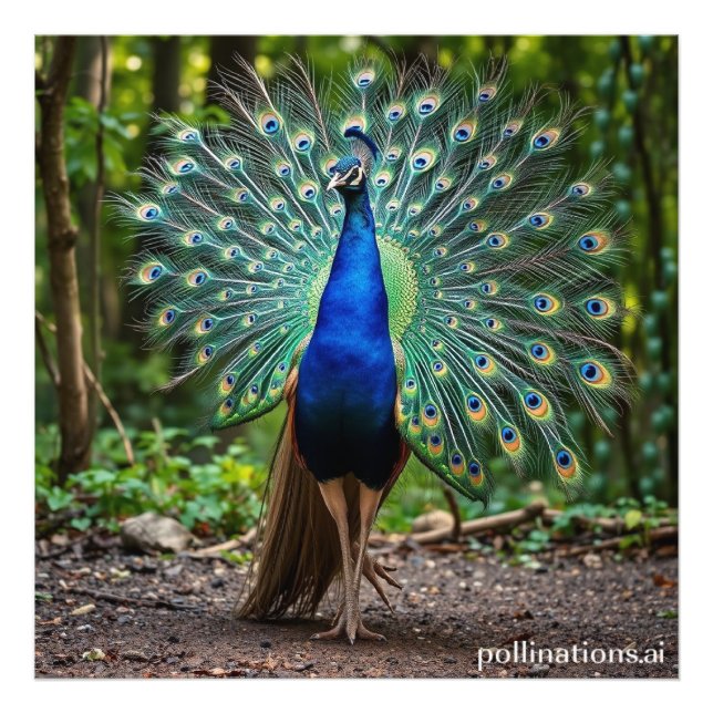 Foto bello pavo real (Frente)