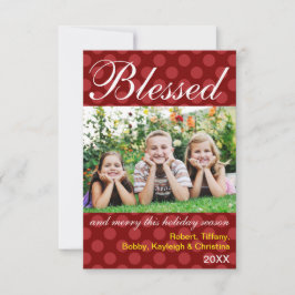 Foto Bendita y Alegre - Tarjeta de Navidad 3x5