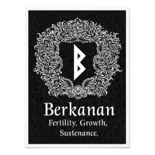 Foto Berkanan Rune /Fertility/Black Version