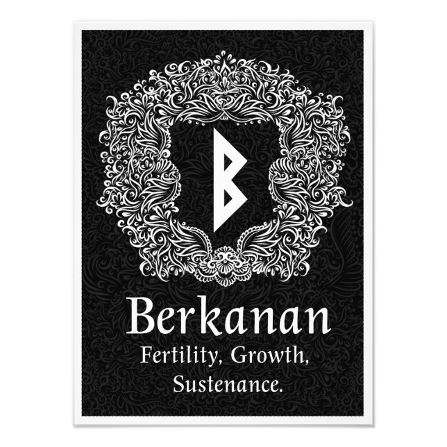 Foto Berkanan Rune /Fertility/Black Version (Frente)
