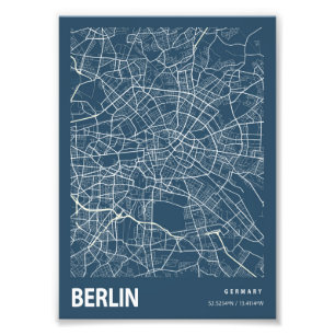 Foto Berlín - Mapa de la ciudad de Alemania