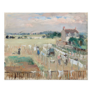 Foto Berthe Morisot - Colgando la ropa para secar