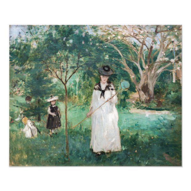 Foto Berthe Morisot - La caza de mariposas (Frente)