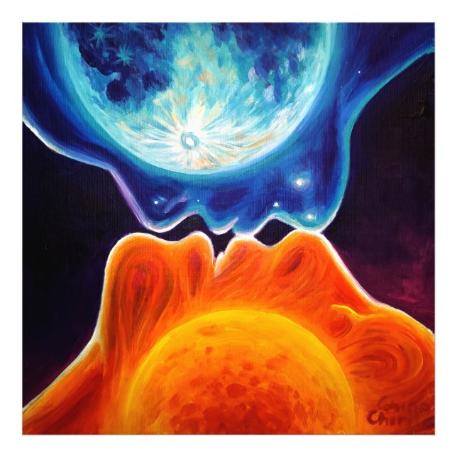 Foto Beso de sol y luna (Frente)