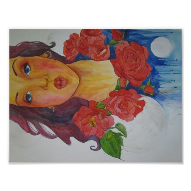 Foto beso de un rosa (Frente)