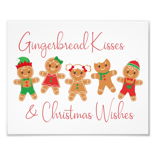 Foto Besos y Navidades de pan de jengibre (Frente)
