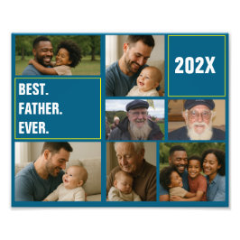 Foto Best father's Ever Photo Collage and Custom Text