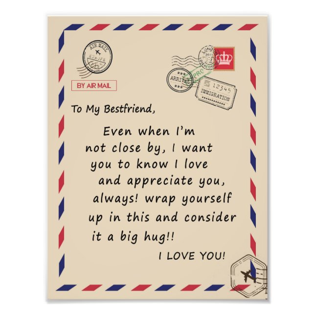 Foto Bestfriend Gift | A Mi Mejor Amigo Te Amo (Frente)