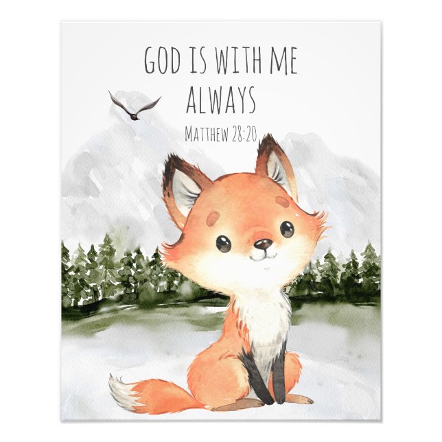 Foto Bible Verse God is with me Always Matthew 28:20 (Frente)