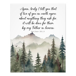 Foto Bible Verse Poster Matthew 18