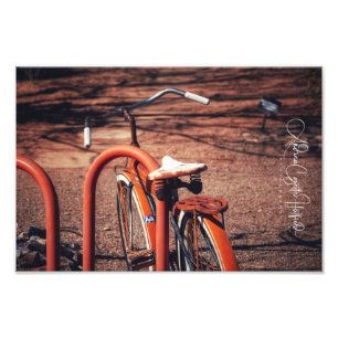 Foto Bicicleta vieja naranja