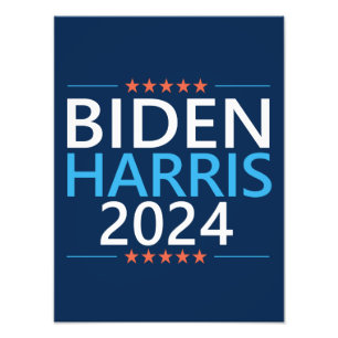 Foto Biden Harris 2024 para Presidente Elección EEUU