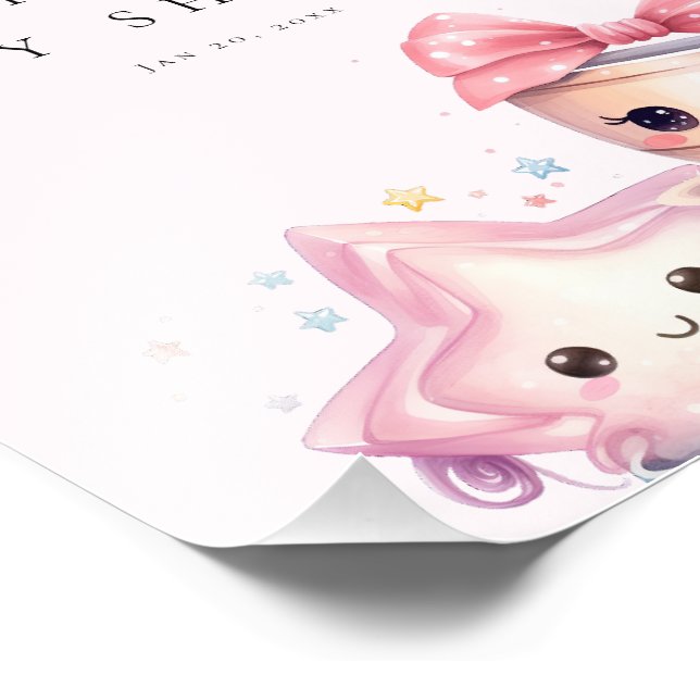 Foto Bienvenida a la bebé dulce (Esquina)