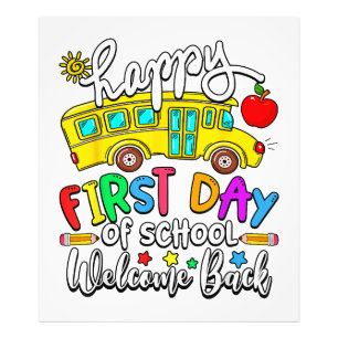 Foto Bienvenido de nuevo a la escuela feliz primer día 