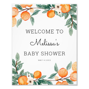 Foto Bienvenidos a Baby Shower Cutie Citrus