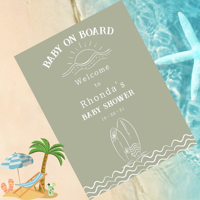 Foto Bienvenidos a Baby Shower Neutral Green (Subido por el creador)