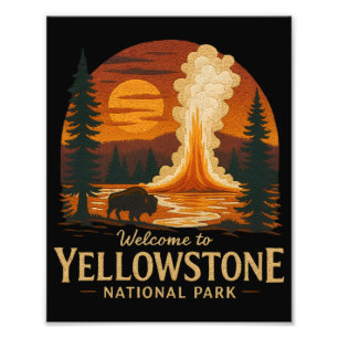Foto Bienvenidos a Embroidery Yellowstone National USA