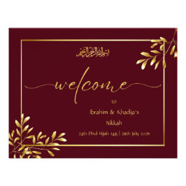 Foto Bienvenidos a nuestro Rótulo Nikkah - Boda islámic