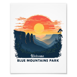 Foto Bienvenidos al Parque Nacional Australiano Blue Mo