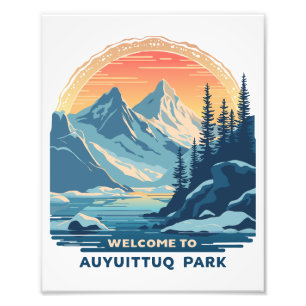 Foto Bienvenidos al Parque Nacional Canadiense Auyuittu
