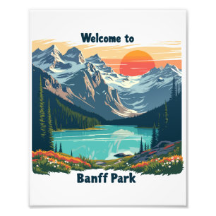 Foto Bienvenidos al Parque Nacional Canadiense Banff