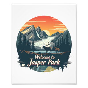 Foto Bienvenidos al Parque Nacional Canadiense Jasper