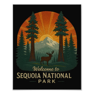 Foto Bienvenidos al parque nacional Embroidery Sequoia