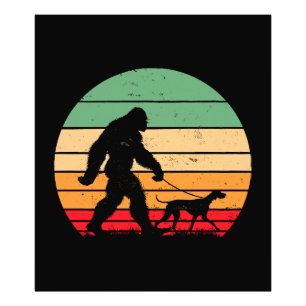 Foto Bigfoot Caminando Perro Pointer Alemán de Pelo Cor