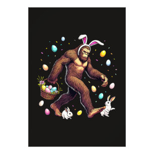 Foto Bigfoot Día de Pascua Divertido Sasquatch