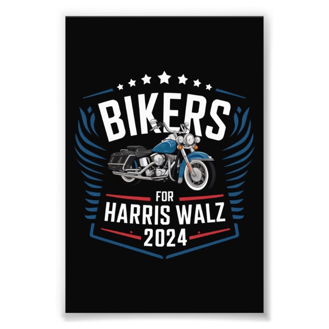 Foto Bikers Para Harris Walz 2024 Harris Waltz 2024 (Frente)