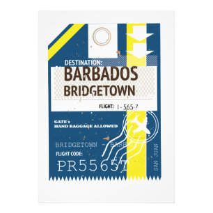 Foto Billete de viaje de Bridgetown Barbados