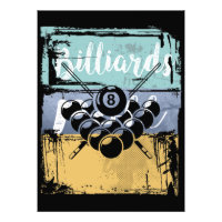 Billiards Tee - Piscina Retro Vintage