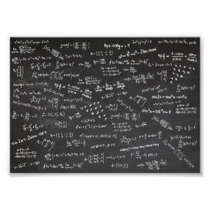 Foto Blackboard con fórmulas matemáticas