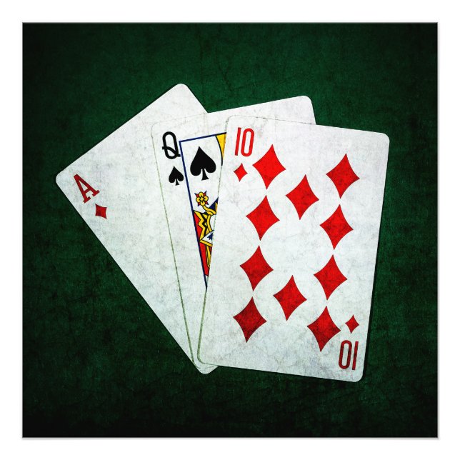 Foto Blackjack 21 punto - As, Reina, Diez (Frente)