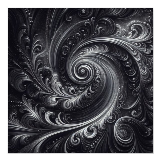 Foto Blanco Negro Gris Abstracto Moderno Simple Remolin (Frente)