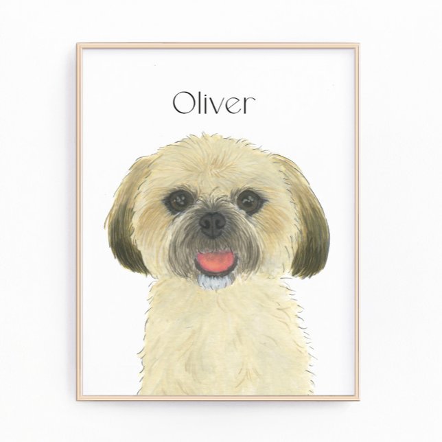 Foto Blonde Tan Golden Shih Tzu Art personalizado (Subido por el creador)