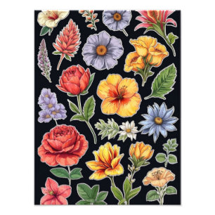 Foto Bloom Burst: Un Vibrante Diseño Floral