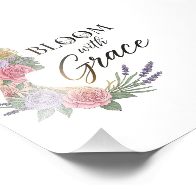 Foto Bloom con Grace Elegent Floral Woman Silhouette (Esquina)