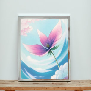 Foto Bloom Surrealista: una flor toma vuelo