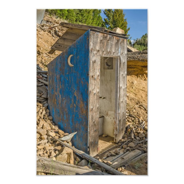 Foto Blue Crescent Moon Outhouse - Privado (Frente)