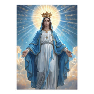 Foto Blue Rgin Mary Heavenly