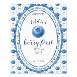Foto Blueberry Baby's Berry First 1st Birthday Party